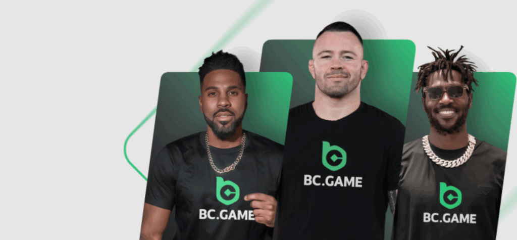 A few of the spokespersons for BC.GAME, working with this brand in 2025