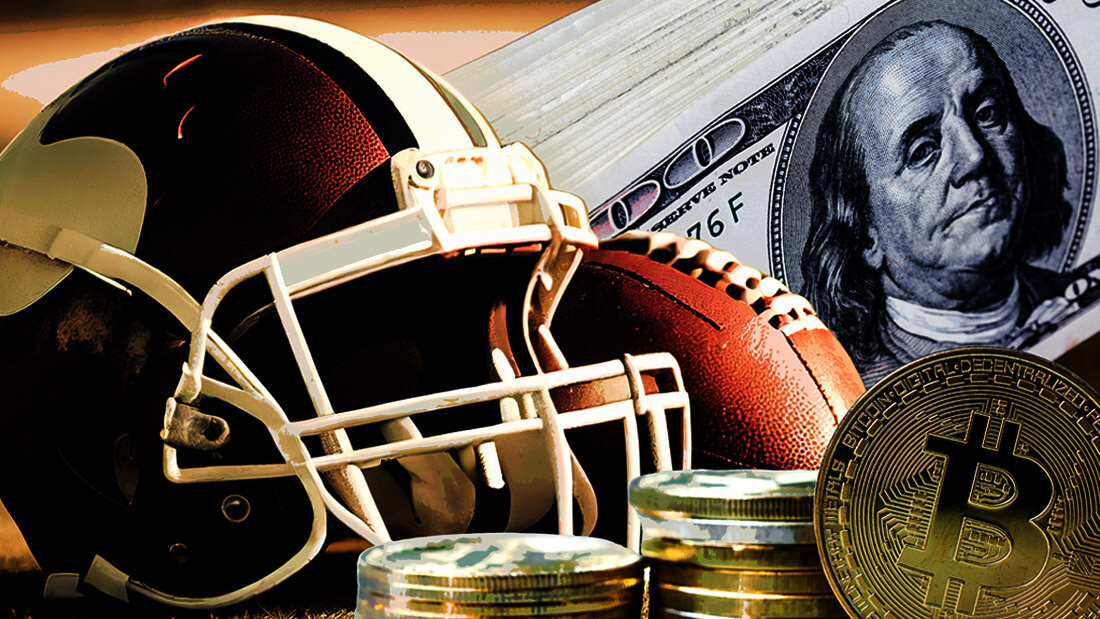 Football américain Parier sur les bitcoins