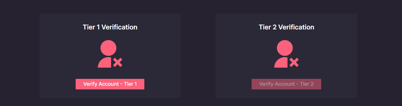 The two tier KYC verification at 500 Casino for account identity confirmation. 