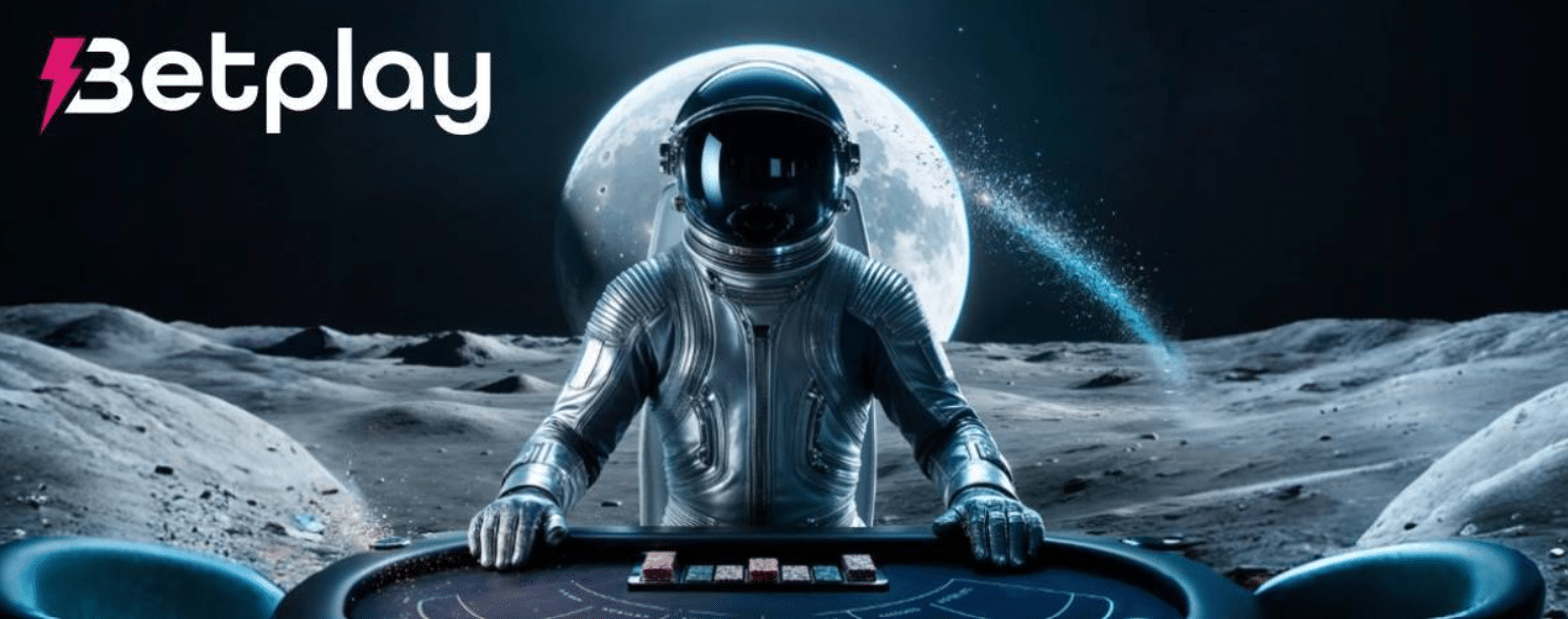 A promo banner for Betplay.io featuring the site spaceman mascot.
