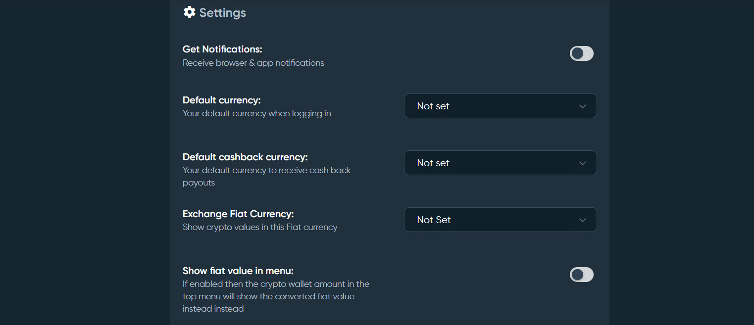 A few of the customization options found at Betplay.io.