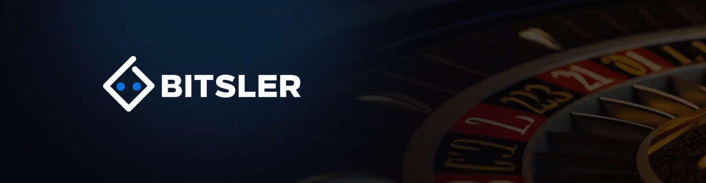 A simple promo banner for the Bitsler casino and sportsbook website.