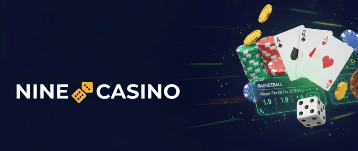 A promo banner for Nine Casino for Bruno Casino.
