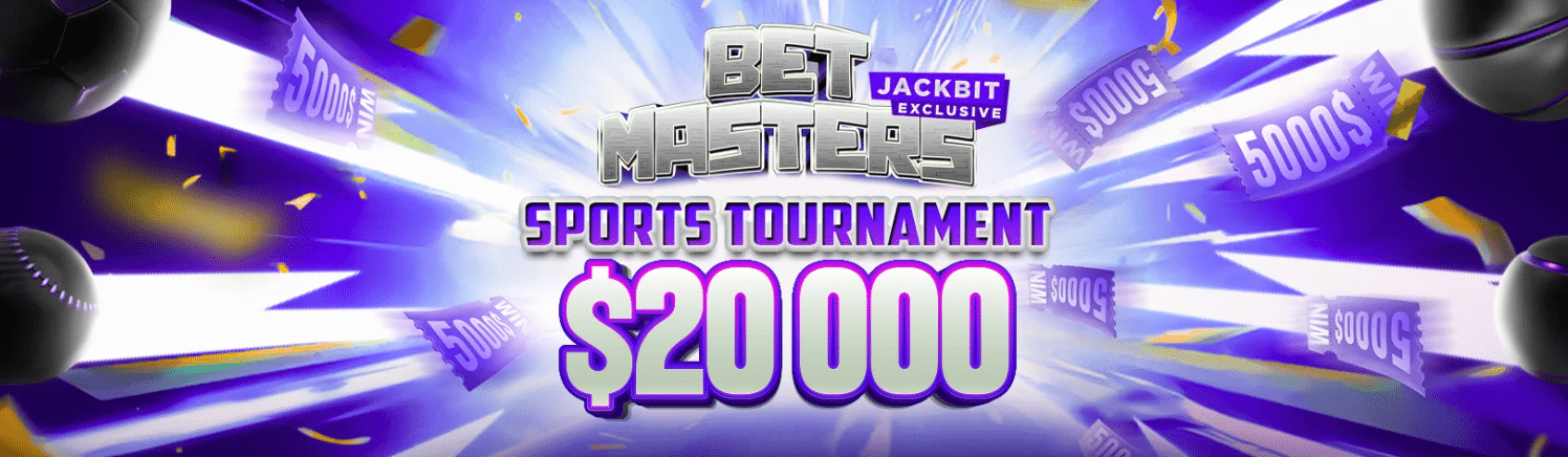 A promo banner for a Jackbit sports competition run on this platform, a weekly one. 