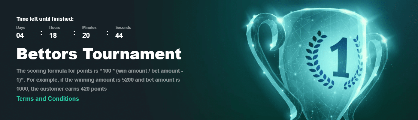 A promo banner for the weekly betting contest at Vave.com