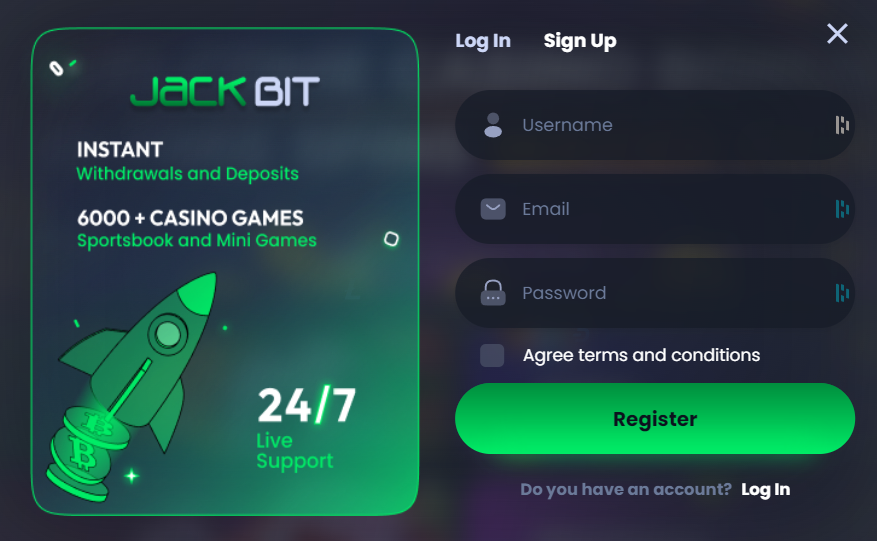 Jackbit Registration