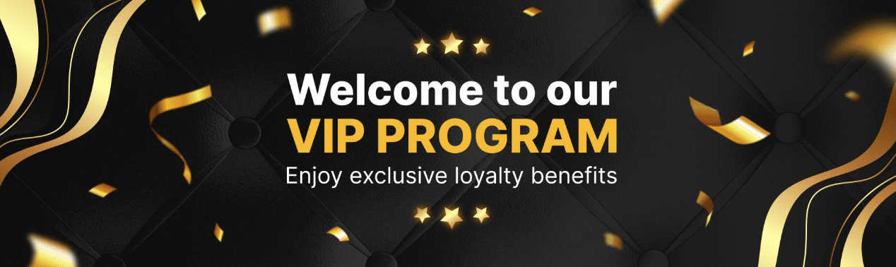 A promo banner for the ChipStars VIP program, mentioning that this site offers exclusive benefits to loyal users. 