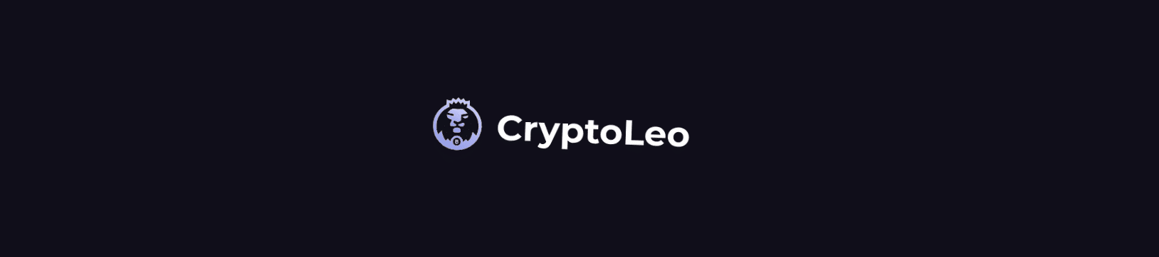 A promo banner for CryptoLeo featuring the site logo. 