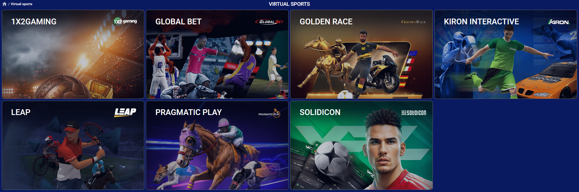 The virtual sports options at the SapphireBet sportsbook