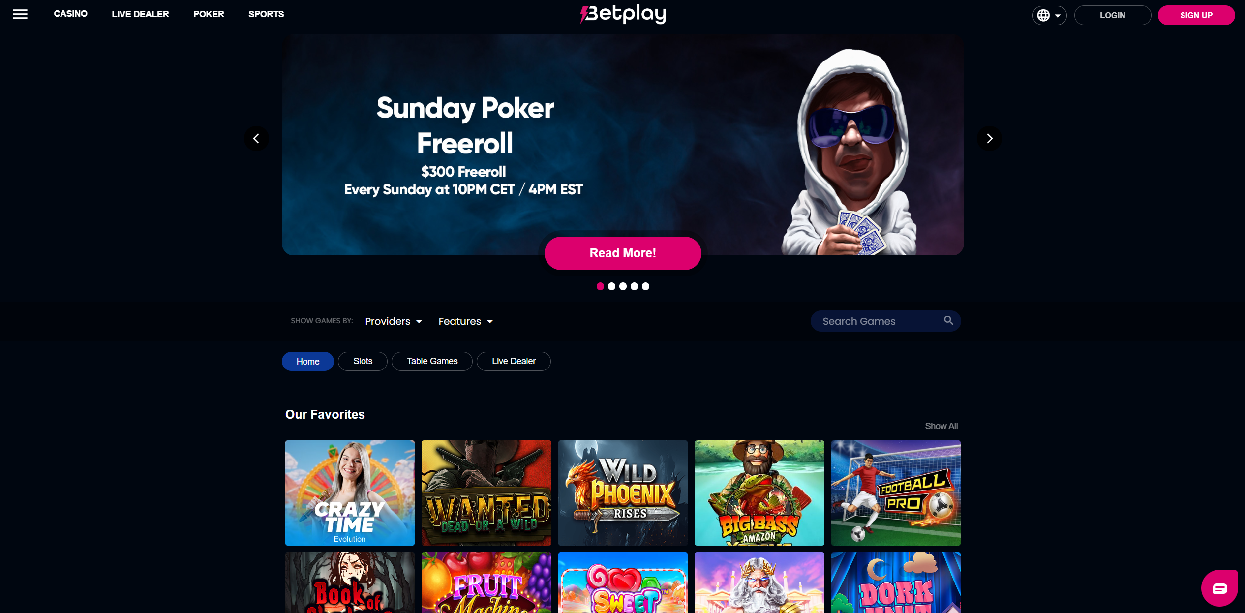 Betplay.io Casino Games