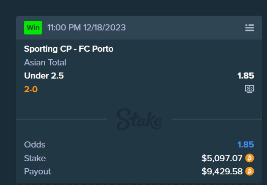 Aposta Sporting vs Porto