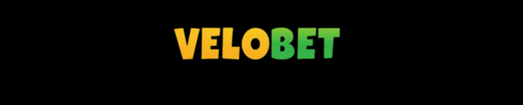 A simple Velobet promo banner featuring only the brand's logo.