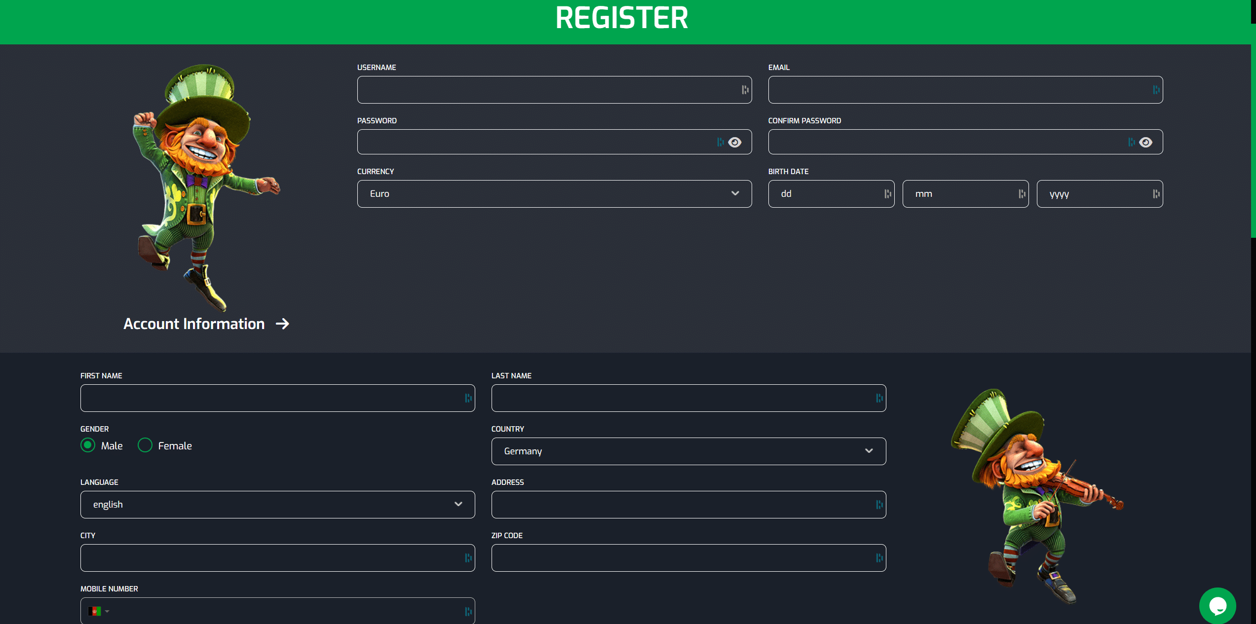 Betroom24 Registration