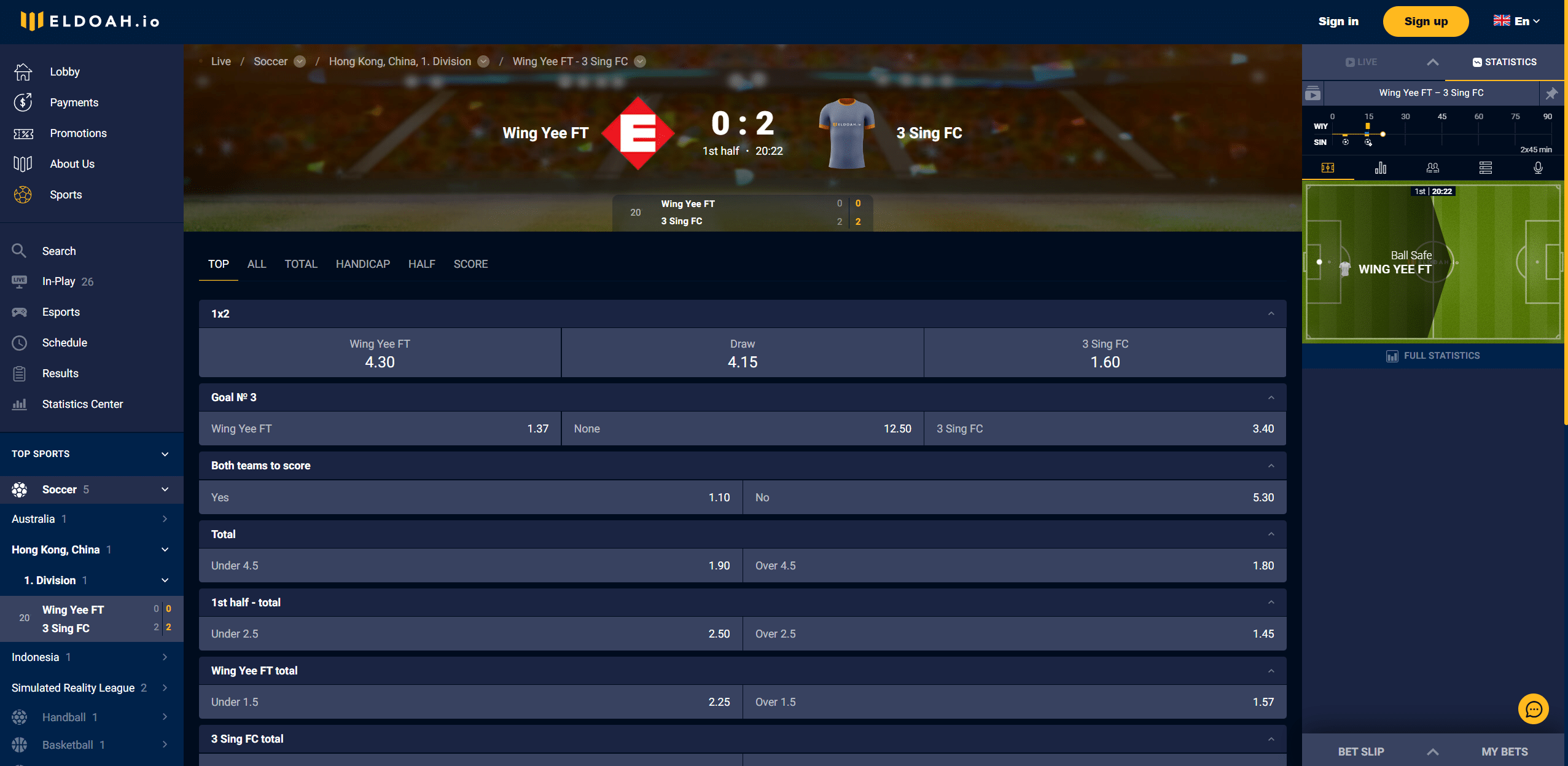 Eldoah Live Betting