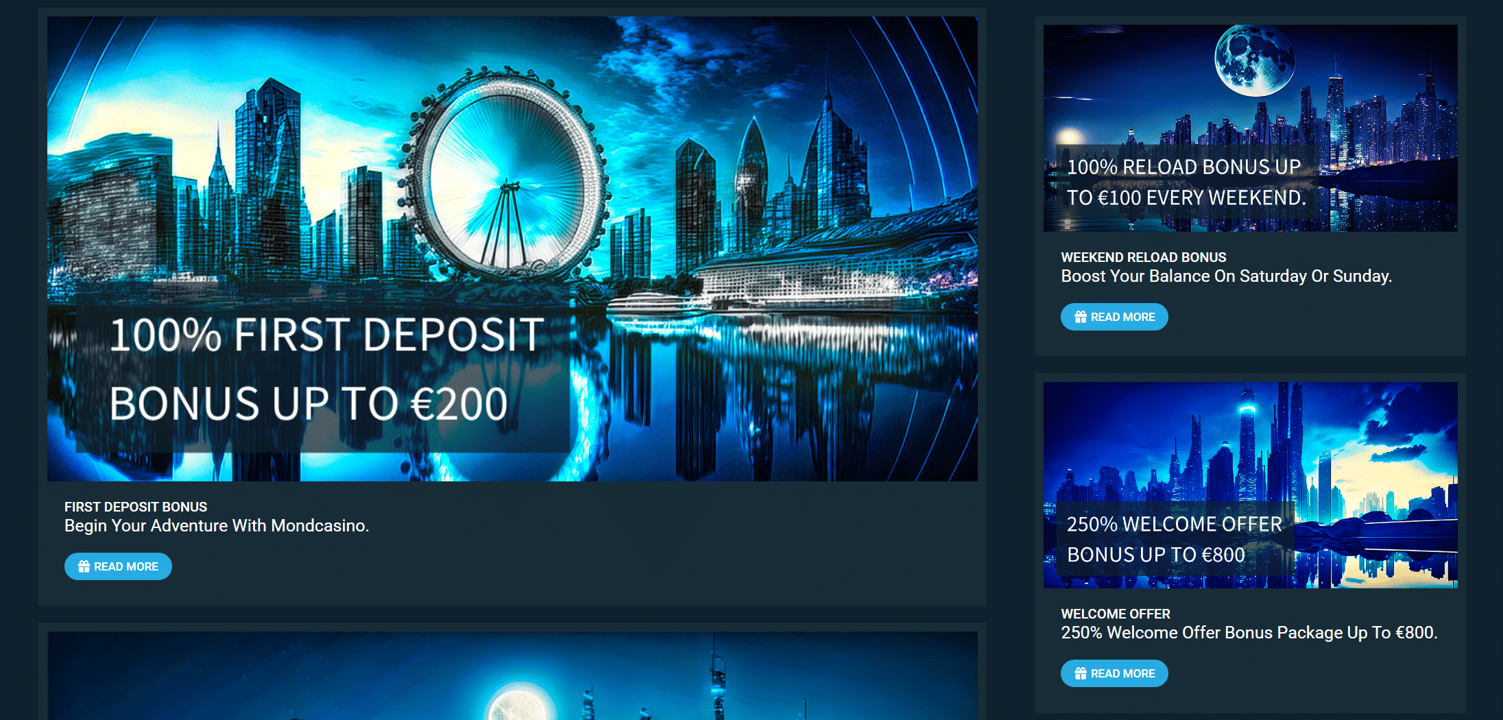 Mond Casino Bonus Offers