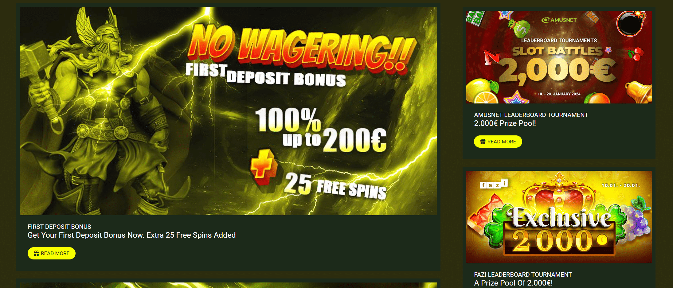 Thor Casino Bonus Offers