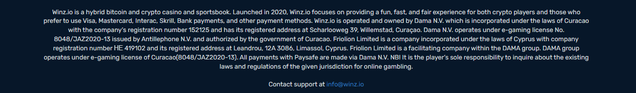 Winz.io Safety