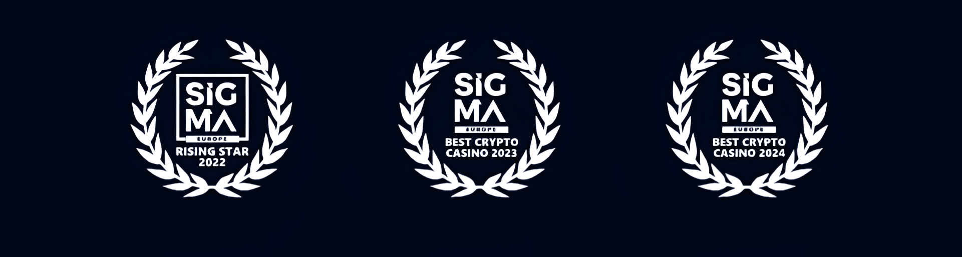 A few of the awards that Bets.io has won over the years from Sigma
