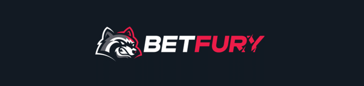 A promo banner for the BetFury gambling site featuring the brand's logo.