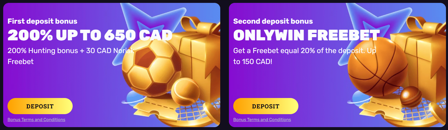 The welcome sports package at RocketPlay for bettors, a two part bundle.