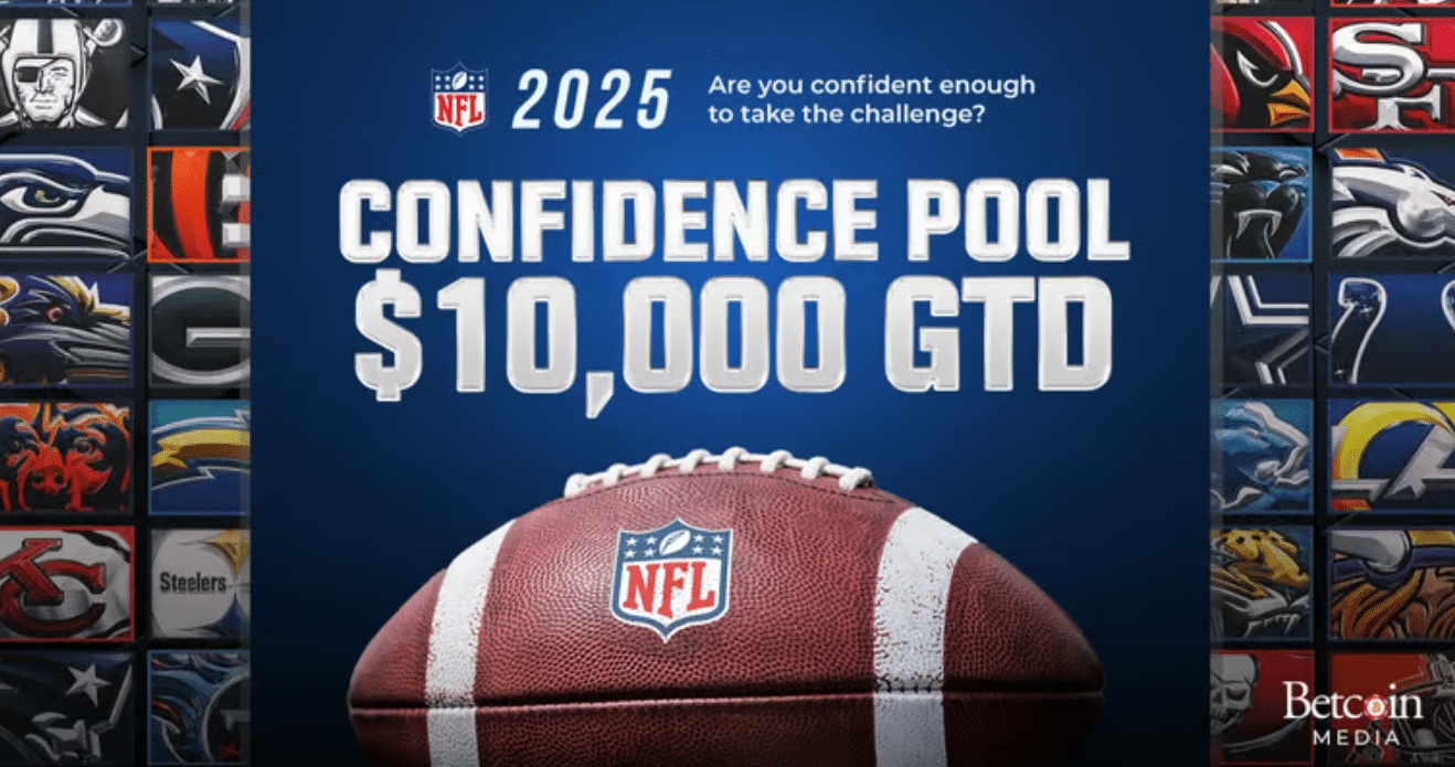 An NFL betting contest at Betcoin.