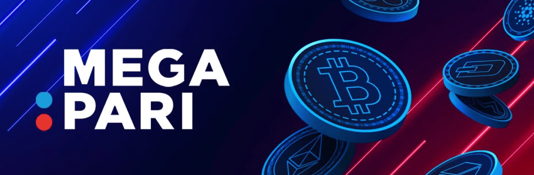 A promo banner for the Megapari website. 