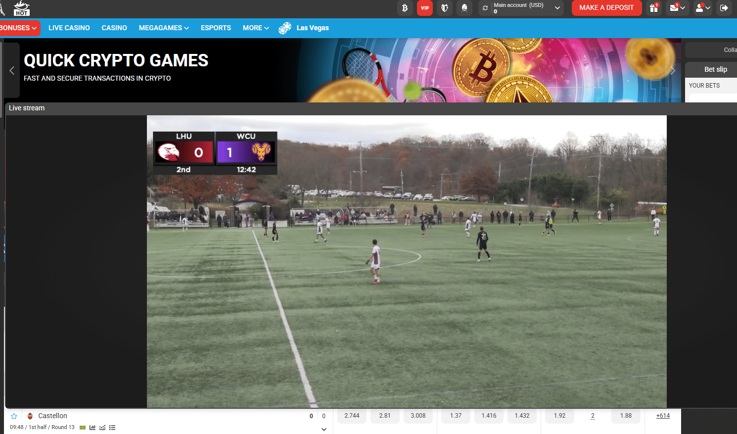 Live Streaming and Betting on Megapari