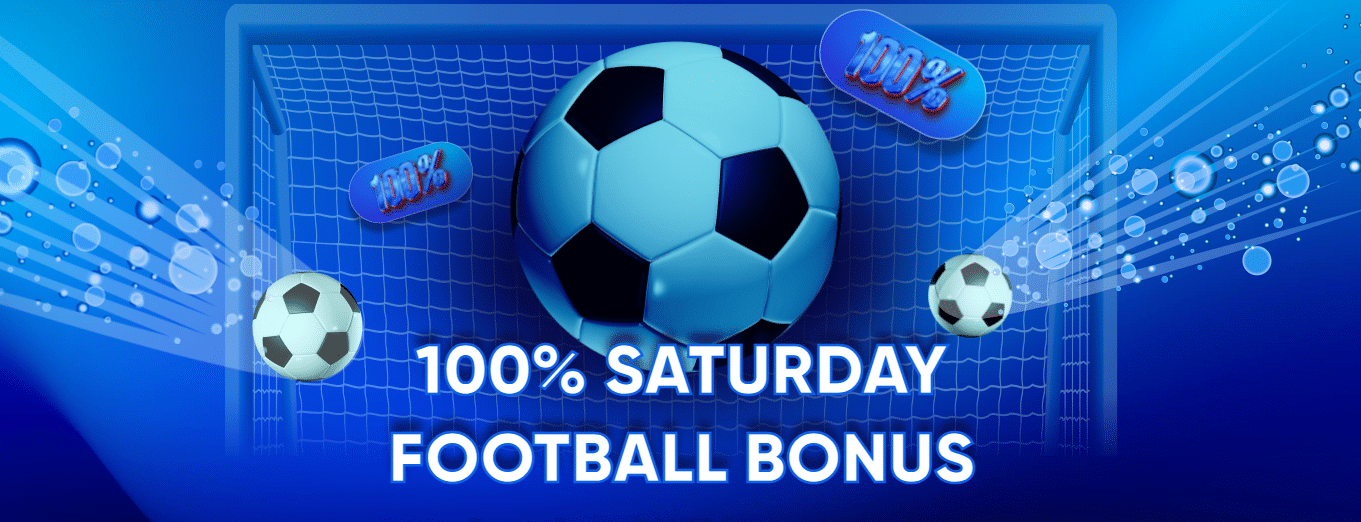 A promo banner for the Megapari Saturday football reload. 