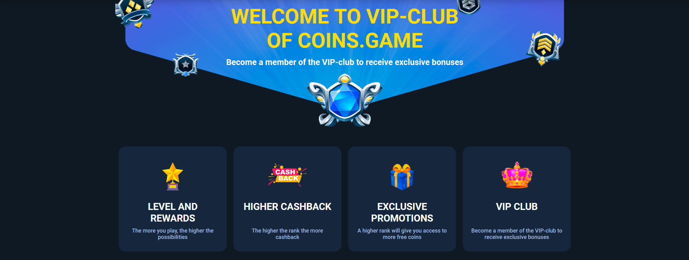 Coins Game Casino VIP Program