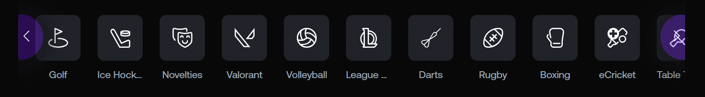 The Shuffle sports selector bar. 