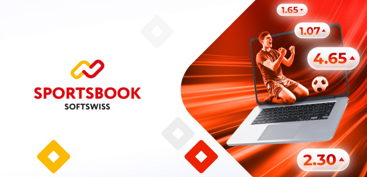 A promo banner for the SoftSwiss betting software.
