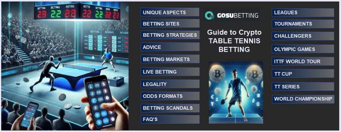Crypto table tennis betting - Key aspects